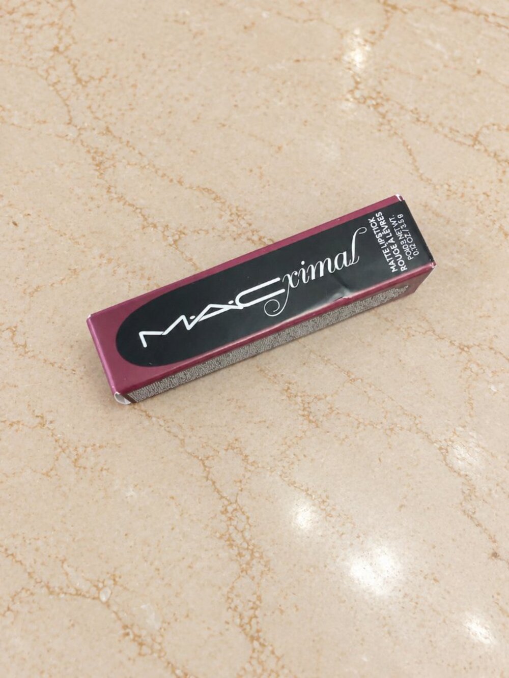 MAC MACximal Silky Matte Lipstick Full Size 3.5g NIB Shade D for Danger